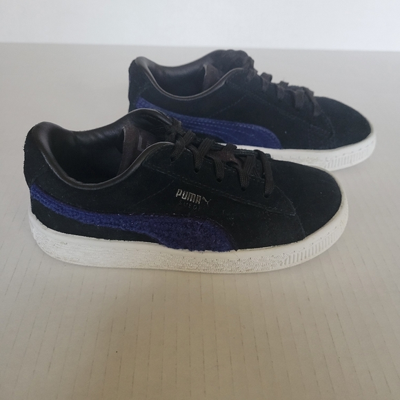 Puma Suede Classic Terry Sneaker, Black-Blue, US 10 - Picture 2 of 5